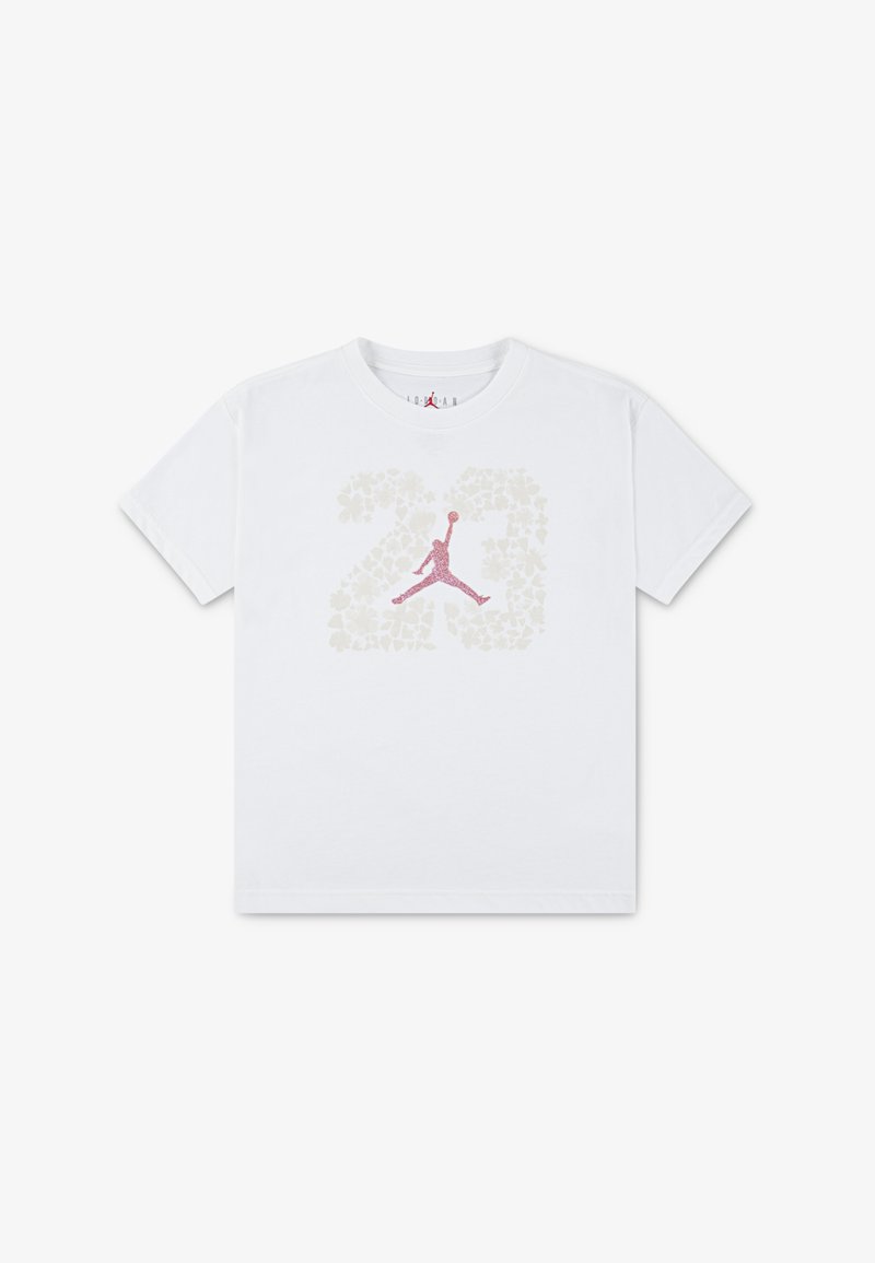 Jordan FLORAL TEE - Marškinėliai su spaudiniu - sail