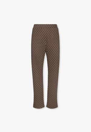 Elena Mirò, PANTALONI DRITTI JACQUARD - Broek - marrone