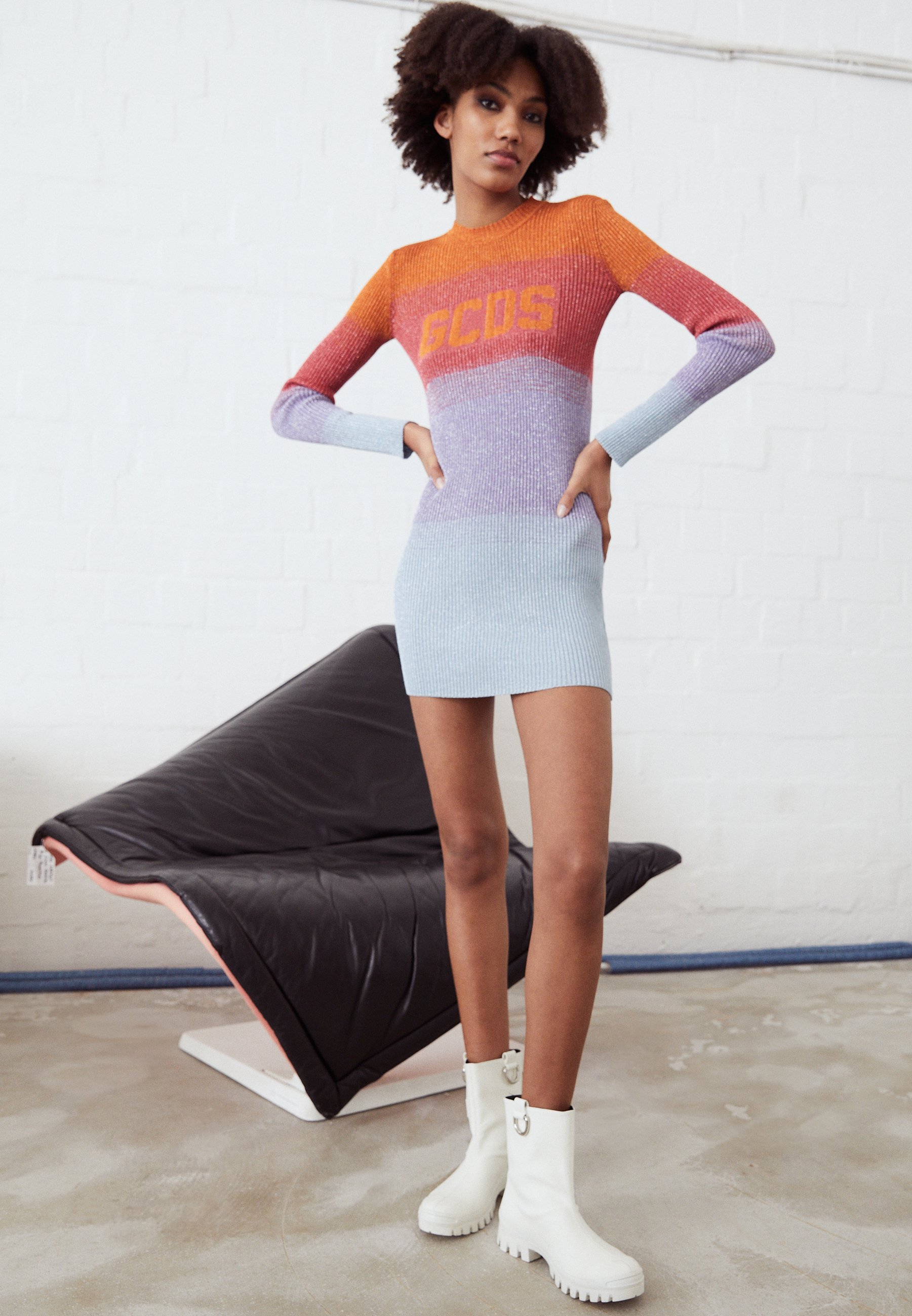 GCDS DEGRADE DRESS - Abito in maglia - mix/multicolore - Zalando.it
