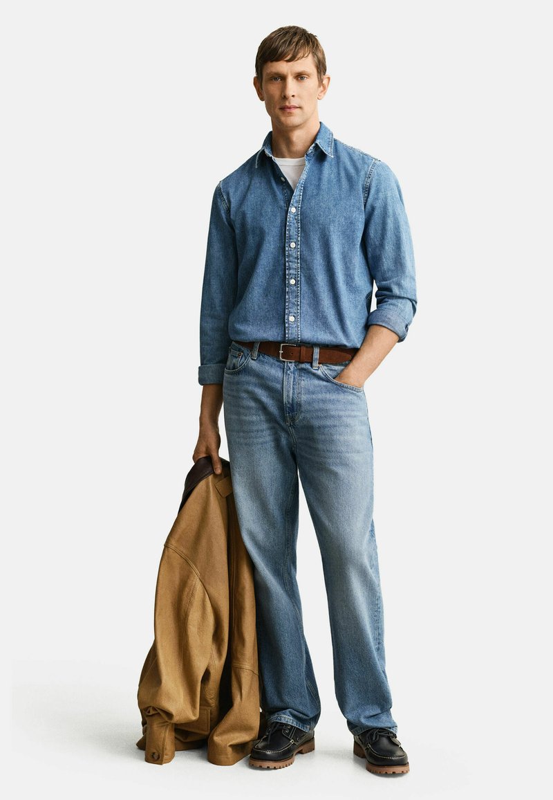 GANT Košile - semi light blue worn in