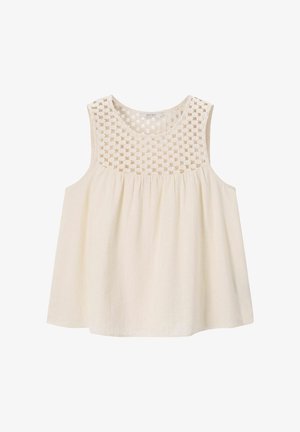 Sissy-Boy, SISSY-BOY HÄKEL-TOP - WEISS - Blouse - weiß