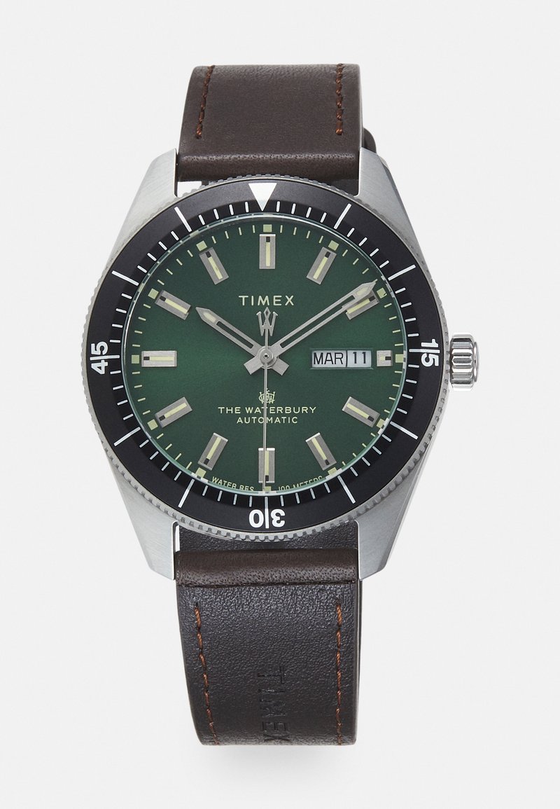 Timex WATERBURY DIVE AUTOMATIC - Uhr - green/brown/braun - Zalando.de