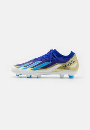 X CRAZYFAST LEAGUE FG MESSI - Kopačky lisovky - lucid blue/blue burst/footwear white