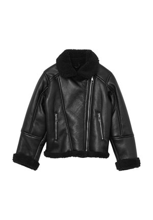 Calliope CHIODO EFFETTO - Giacca in similpelle - nero ultrablack