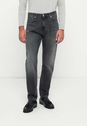 HARLEM MARCUS - Blugi conici - black denim