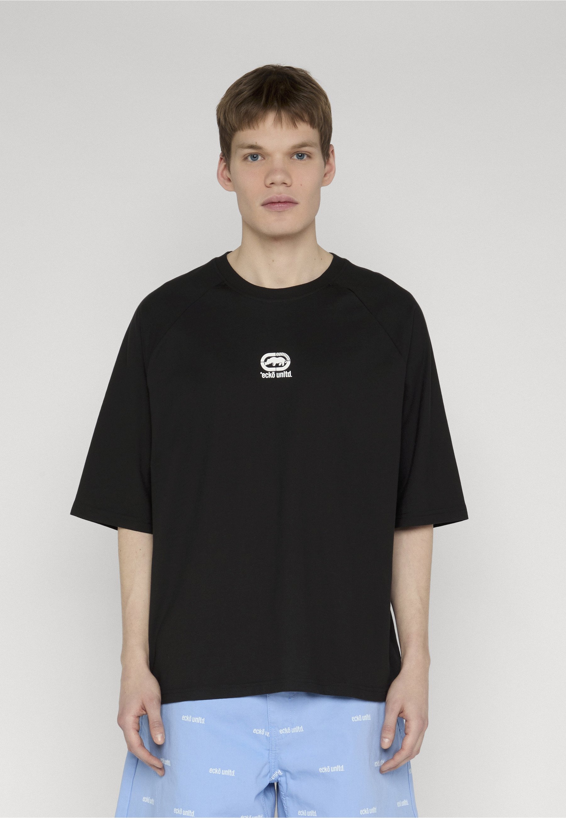 ecko unltd. BREEZE - T-Shirt basic - jetblack/schwarz - Zalando.ch
