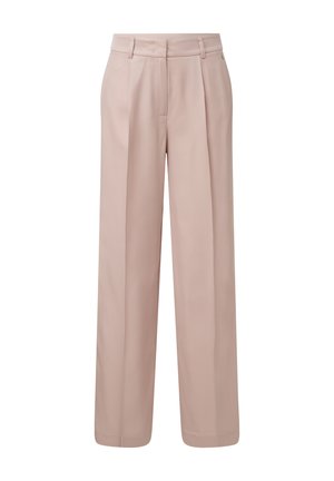 comma MIT WIDE LEG - Spodnie materiałowe - helles beige