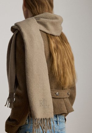 Lauren Ralph Lauren EMBELLISHED WRAP SCARF - Sciarpa - dark taupe heather