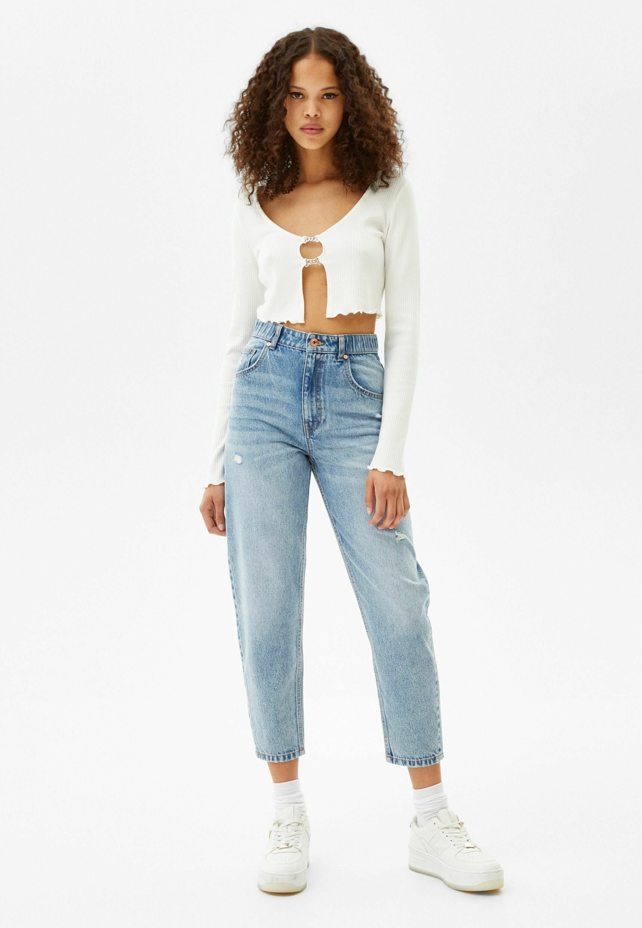 Bershka BALLOON - Jeans baggy - light blue denim/carta da zucchero -  Zalando.it