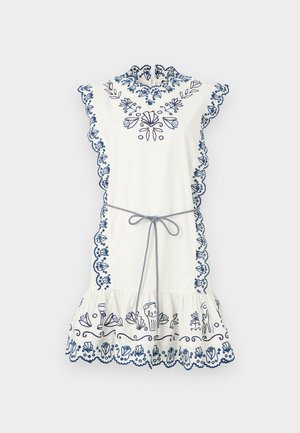 LEELA EMBROIDERED MINI DRESS - Nappali ruha - cream