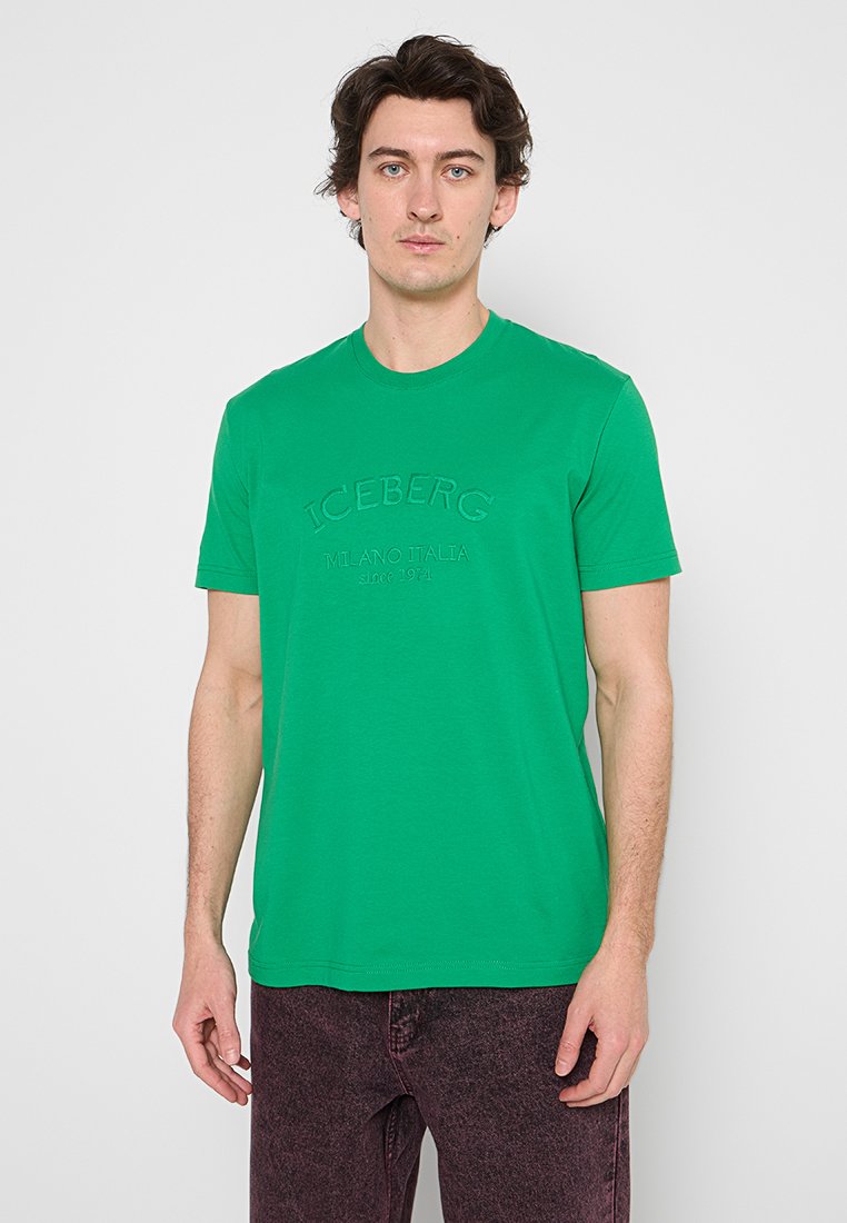 Iceberg T-shirt print groen