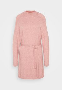 ONLLEVA BELT DRESS - Φόρεμα-πουλόβερ - dusty rose melange