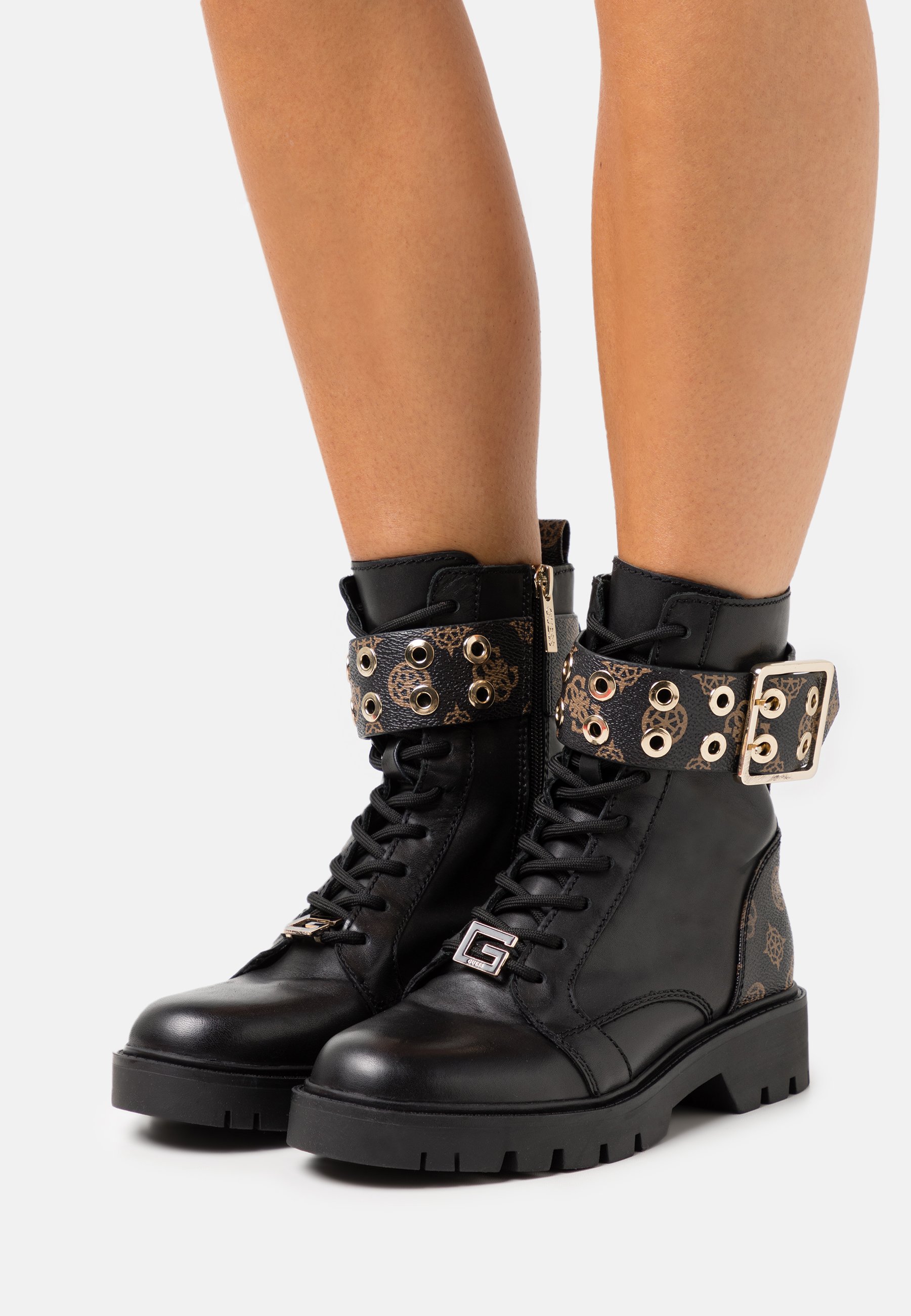 black guess boots