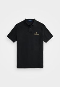 CLASSIC FIT LOGO MESH POLO SHIRT - Polo - black