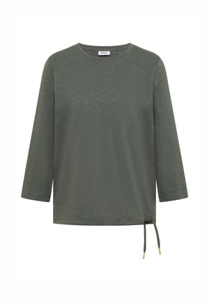 Cecil, SOLID-COLOUR 3/4-SLEEVE ROUND-NECK SHIRT - Maglietta a manica lunga - dried olive green