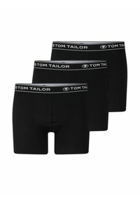 TOM TAILOR - LONG PANTS 3-PACK - Underkläder - black/black/black Miniatyrbild 1