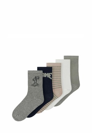 NKMVAKS 5 PACK - Sokken - grey melange