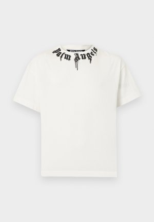 NECK LOGO TEE - Nyomott mintás póló - off-white/black