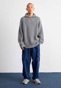 Carhartt WIP MARLON HALF ZIP - Pulover - grey heather