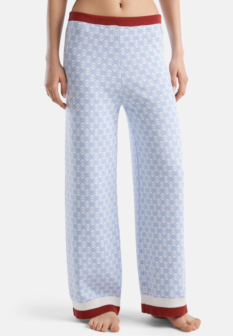 United Colors of Benetton Tygbyxor - blue