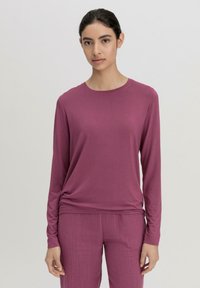 hessnatur LANGARM SCHLAF REGULAR PURE FLOW - Pyjama top - violett