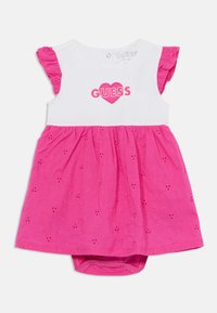 Guess - BABY SANGALLO DRESS BODYSUIT - Jerseykleid - white/purple Thumbnail-Bild 1