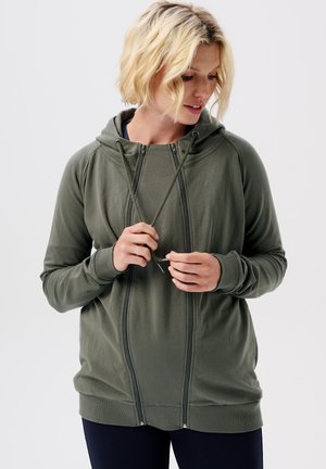 ROMEE - Zip-up sweatshirt - olive