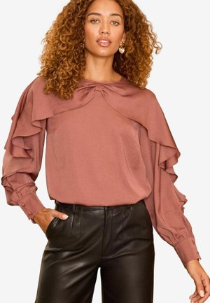 Love & Roses REGULAR FIT - DETAIL DRAPE - Pluus - pink