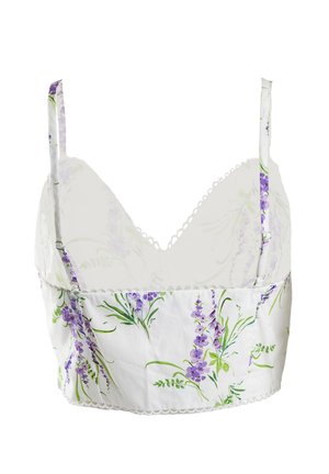 True Decadence MADISYN CO-ORD BOUQUET FLORAL TRIM CAMI CROP - Top - lilac bouquet floral