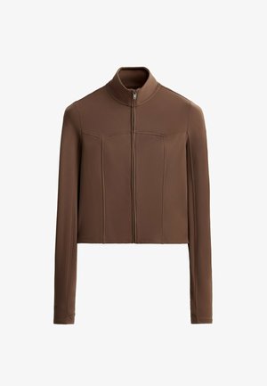 OYSHO, LIGHT WARM BOXY TECHNICAL JACKET - Veste de survêtement - cocoa