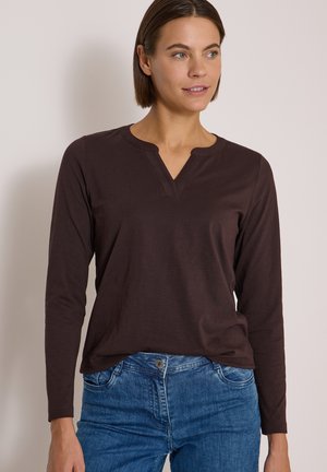 Cecil, LANGARM SHIRT IM TUNIKA-LOOK - T-shirt à manches longues - truffle brown