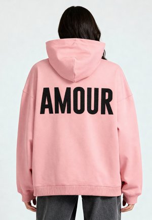 AMOUR EMBROIDERY HEAYVWEIGHT UNISEX  - Sweatshirt - pink