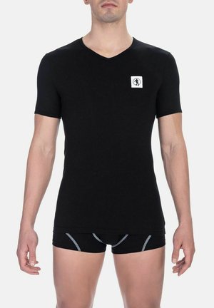 Bikkembergs FASHION PUPINO V NECK SINGLE PACK - Unterhemd/-shirt - black