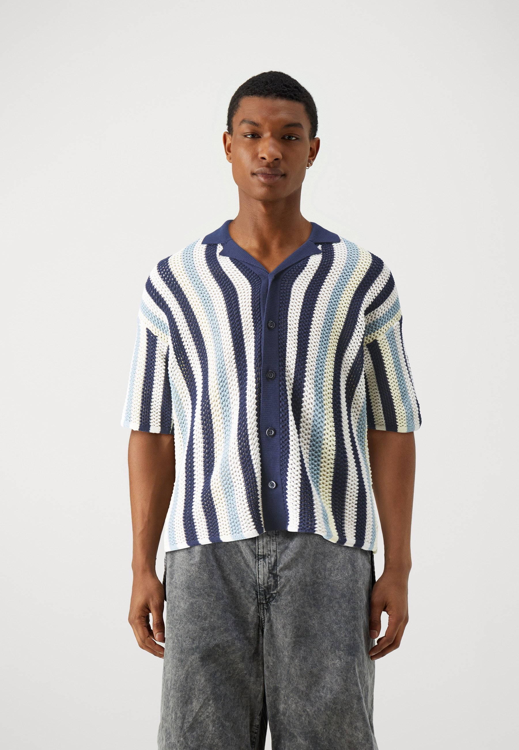 ONLY & SONS flanellen slim fit overhemd ONSARI obsidian