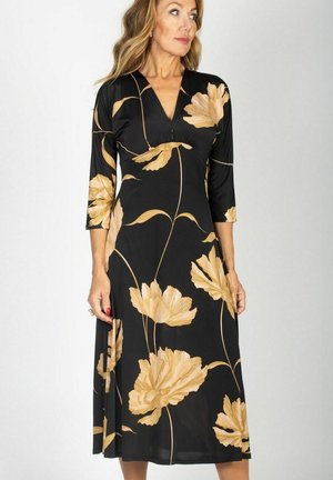 FREJA - FLOWER - Hverdagskjole - black
