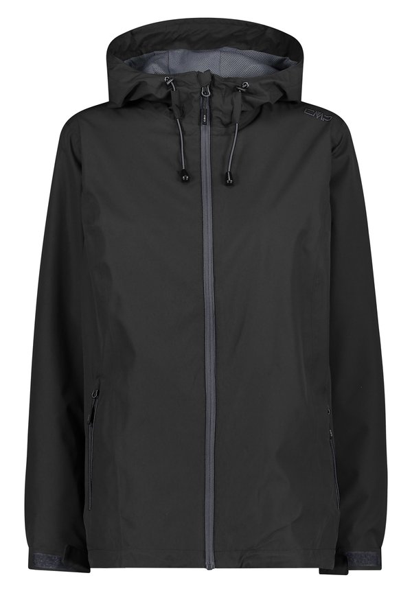 WOMAN JACKET FIX HOOD - Hardshell jacket - nero