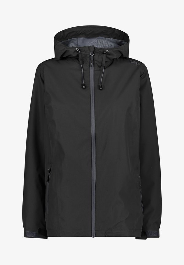 WOMAN JACKET FIX HOOD - Hardshell jacket - nero