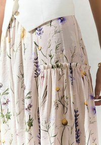 Next LIGHTWEIGHT - Jupe longue - ecru floral