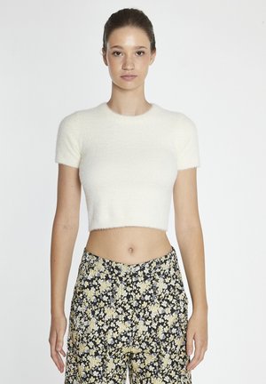 SHORT SLEEVE    - T-shirts basic - cream