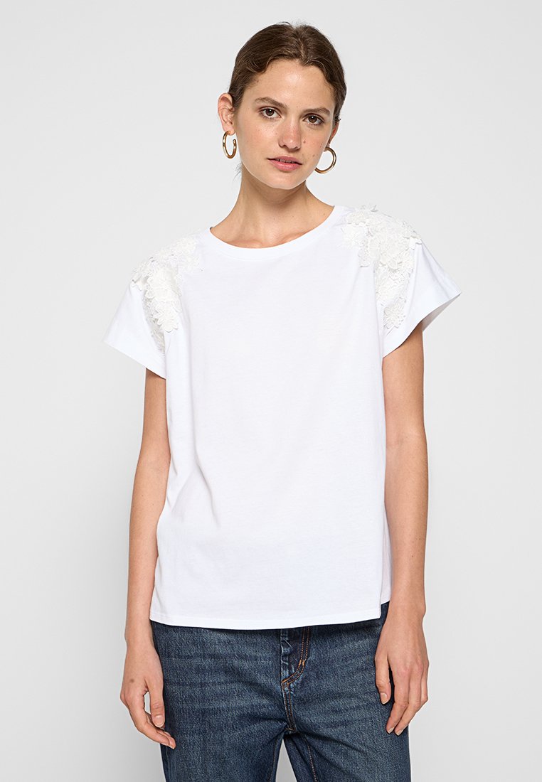TWINSET T-shirt basic wit TWINSET T-shirt basic wit