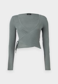 Even&Odd Pikkade varrukatega topp - dark green