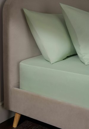 Next, FITTED FIT - NON IRON SIMPLY SOFT SHEET UNISEX - Sengetøj - sage green