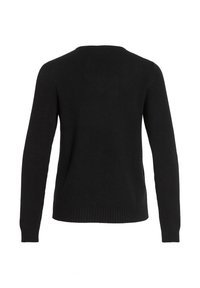 VILA Stickad tröja - black