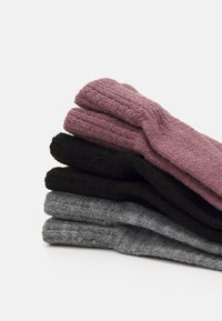Name it NKNMAGIC UNISEX 3 PACK - Hansker - grape shake/with grey/black