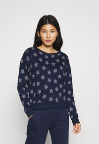 TOM TAILOR Pyjamapaita - blue dark allover