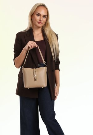 DrachenLeder, Handbag - taupe hellbraun