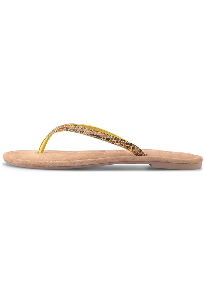 Tamaris SNAKE - T-bar sandals - gelb