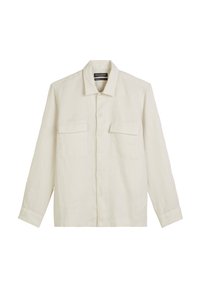 CAMP COLLAR TWO FLAP POCKETS STRAIGHT HEM WITH SLIT AT SIDE SEAM - Skjorter - gray silk