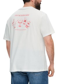 s.Oliver MIT GRAFIK - T-shirt print - weiß