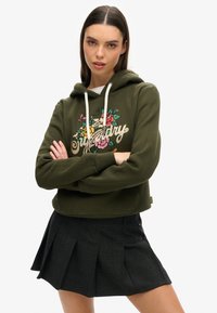 Unselected, surplus goods olive green